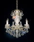 Schonbek New Orleans 7 Light 120V Chandelier in Aurelia with Radiance Crystal Model: 3656-211R