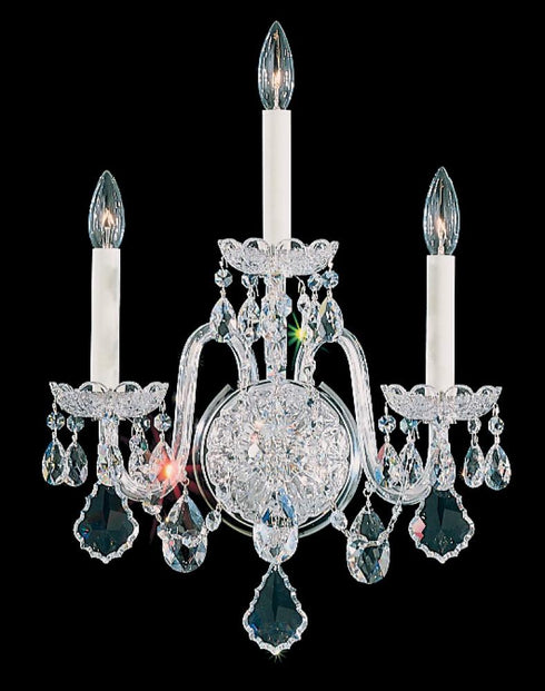 Schonbek Olde World 3 Light Crystal Wall Sconce