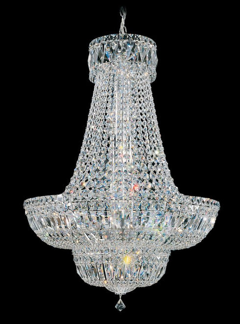 Schonbek Petit Crystal Deluxe 23 Light 120V Pendant in Aurelia with Optic Crystal Model: 6618-211O