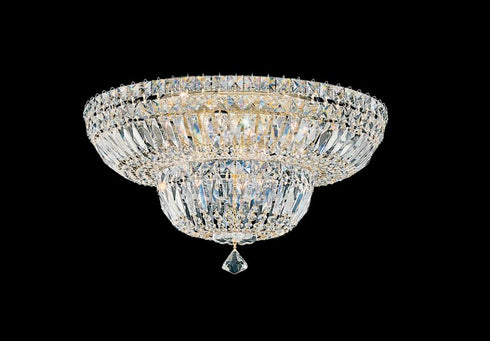 Schonbek Petit Crystal Deluxe 9 Light Crystal Flush Mount