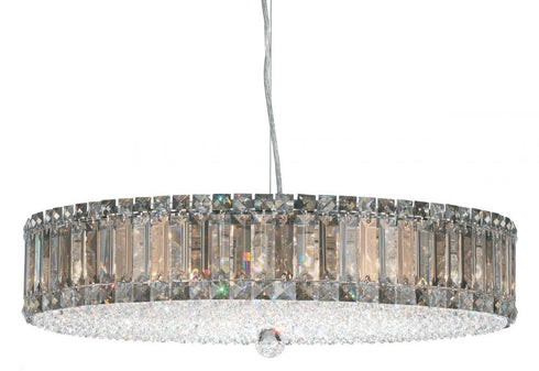 Schonbek Plaza 21 Light 120V Pendant in Polished Stainless Steel with Optic Crystal Model: 6674O