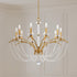 Schonbek Priscilla 10 Light 120V Chandelier in Heirloom Gold with Optic Crystal Model: BC7110N-22O
