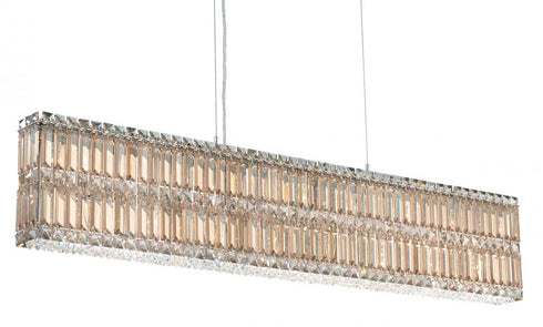 Schonbek Quantum 17 Light Crystal Linear Pendant