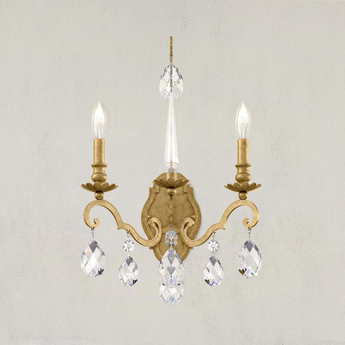 Schonbek Renaissance Nouveau 2 Light Crystal Wall Sconce