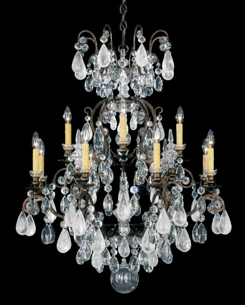 Schonbek Renaissance Rock Crystal 13 Light Crystal Chandelier Model: 3572-48CL