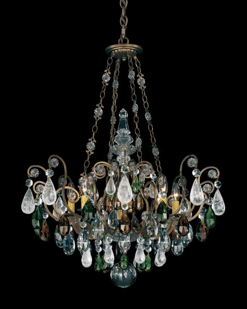 Schonbek Renaissance Rock Crystal 8 Light Crystal Pendant