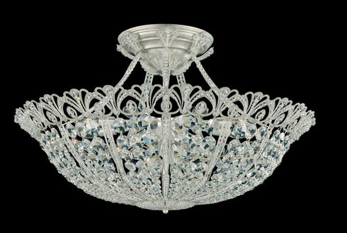 Schonbek Rivendell 17 Light Crystal Semi Flush Mount