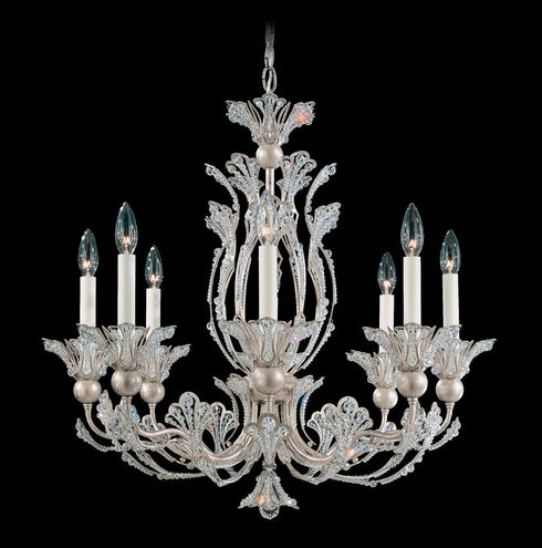 Schonbek Rivendell 8 Light 120V Chandelier in Heirloom Gold with Radiance Crystal Model: 7866-22R