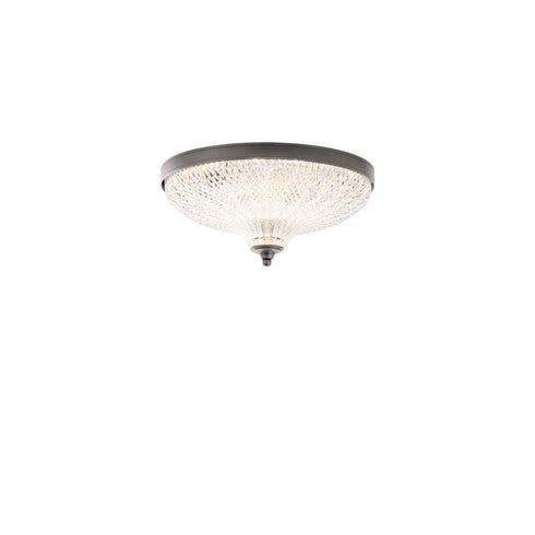Schonbek Roma 12IN LED 3000 3500 4000K 120V Flush Mount in Aged Brass with Optic Crystal Model: S6012-700O
