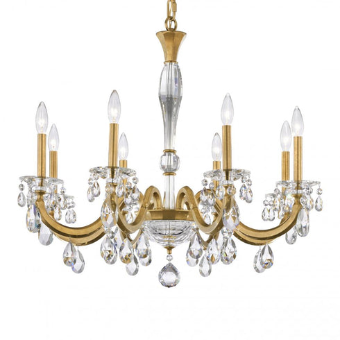Schonbek San Marco 8 Light Crystal Chandelier