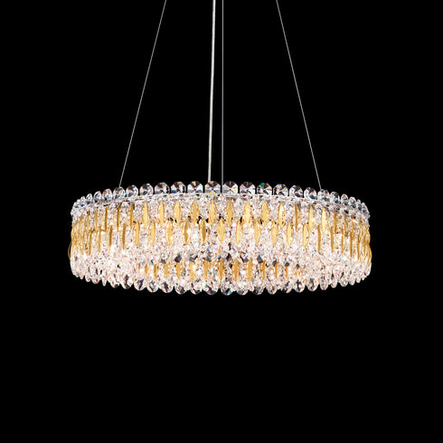 Schonbek Sarella 12 Light 120V Pendant in White with Radiance Crystal Model: RS8343N-06R