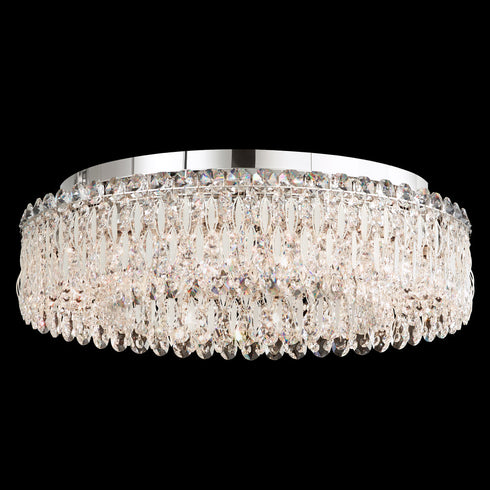Schonbek Sarella 12 Light Crystal Flush Mount