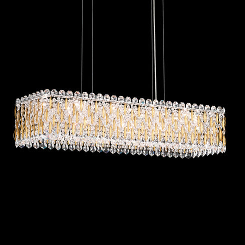 Schonbek Sarella 13 Light 120V Pendant in White with Radiance Crystal Model: RS8344N-06R