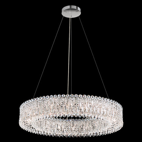 Schonbek Sarella 18 Light 120V Pendant in White with Radiance Crystal Model: RS8349N-06R