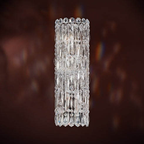 Schonbek Sarella 4 Light 120V Wall Sconce in White with Radiance Crystal Model: RS8331N-06R