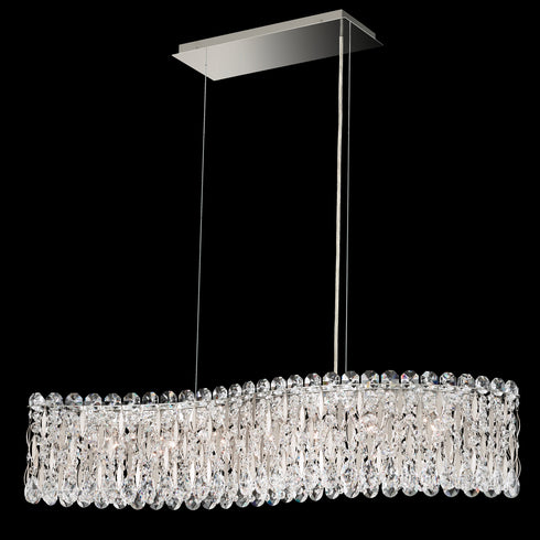 Schonbek Sarella 7 Light 120V Pendant in Heirloom Gold with Radiance Crystal Model: RS8346N-22R