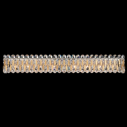 Schonbek Sarella 8 Light 120V Bath Vanity & Wall Light in Heirloom Gold with Radiance Crystal Model: RS8336N-22R