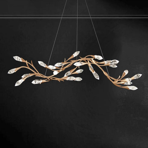 Schonbek Secret Garden 56 Inch LED Pendant 3500k 120v Linear Model: S2456-51OH