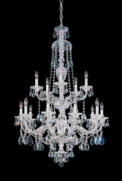 Schonbek Sterling 15 Light Crystal Chandelier
