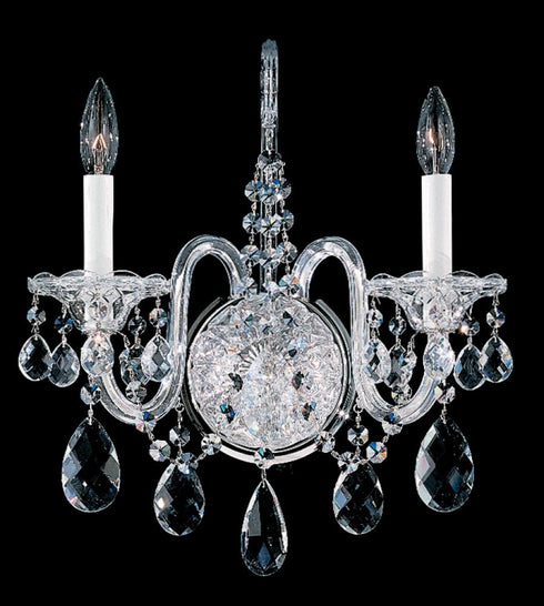 Schonbek Sterling 2 Light Crystal Wall Sconce