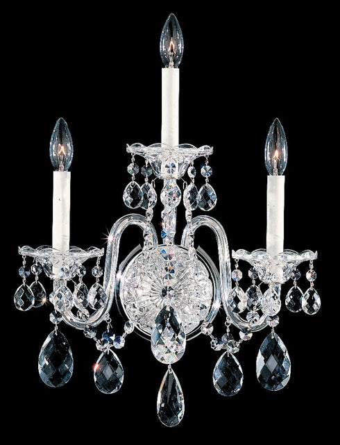 Schonbek Sterling 3 Light Crystal Wall Sconce