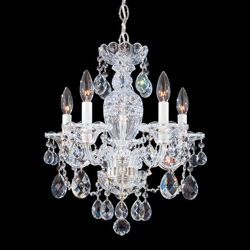 Schonbek Sterling 5 Light Crystal Chandelier