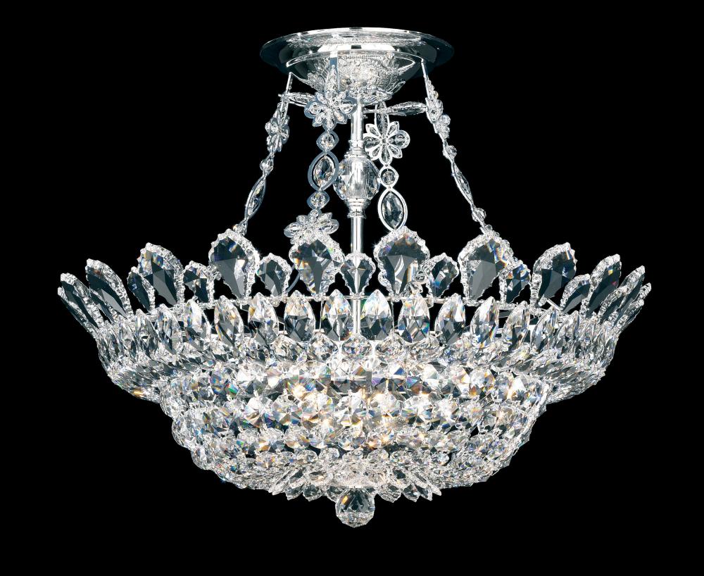 Schonbek Trilliane 10 Light Crystal Flush Mount Lighting Originals