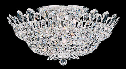Schonbek Trilliane 10 Light Crystal Semi Flush Mount