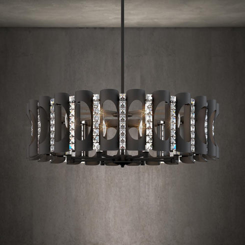 Schonbek Twilight 8 Light 120V Pendant in Heirloom Gold with Optic Crystal Model: MR1008N-22O
