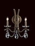 Schonbek Vesca 2 Light 120V Wall Sconce in White with Radiance Crystal Model: VA8332N-06R