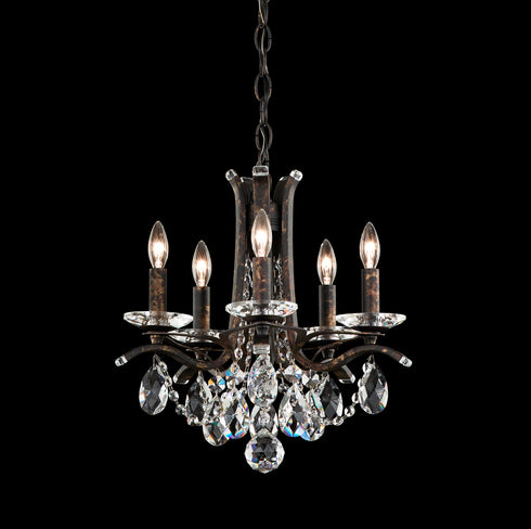 Schonbek Vesca 5 Light 120V Chandelier in White with Radiance Crystal Model: VA8304N-06R