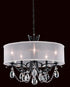 Schonbek Vesca 5 Light 120V Chandelier in White with Radiance Crystal Model: VA8305N-06R1