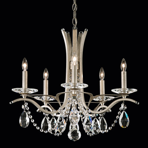 Schonbek Vesca 5 Light 120V Chandelier in White with Radiance Crystal Model: VA8355N-06R
