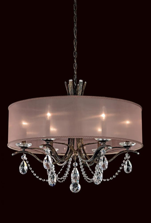 Schonbek Vesca 6 Light 120V Chandelier in White with Radiance Crystal Model: VA8306N-06R1