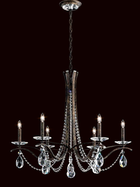 Schonbek Vesca 6 Light 120V Chandelier in White with Radiance Crystal Model: VA8336N-06R