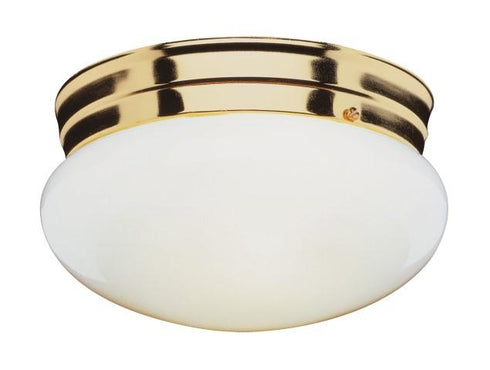 Trans Globe 1 Light Dash 8 Inch Flushmount in Polished Brass Finish Model: PL-3618 PB