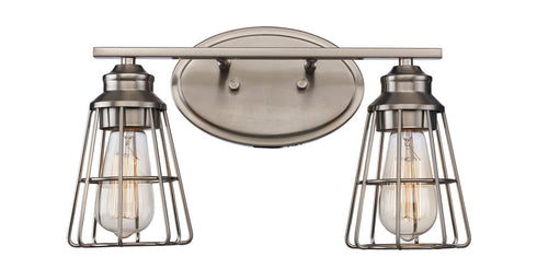 Trans Globe 2lt Sconce Tri Steel Cage Bn Model: 21192 BN