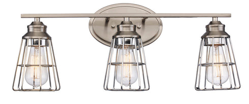 Trans Globe 3lt Sconce Tri Steel Cage Bn Model: 21193 BN