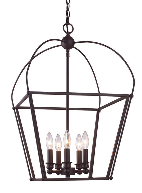 Trans Globe 5 Light Pendant Classic Foyer Rob Model: 10815 ROB