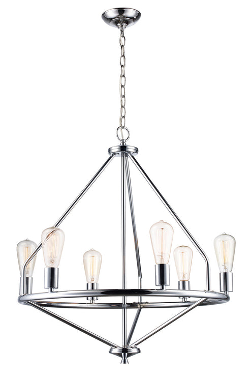 Trans Globe 6 Light Chandelier Diamond Cage Pc Model: 10866 PC