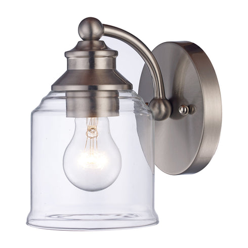 Trans Globe Agoura 1 Light Shaded Armed Wall Sconce Model: 22061 BN