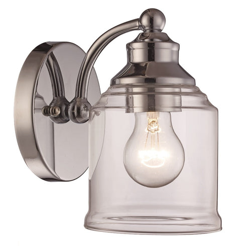 Trans Globe Agoura 1 Light Shaded Armed Wall Sconce Model: 22061 BN