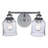 Trans Globe Agoura 2 Light Shaded Vanity Wall Light Model: 22062 BN