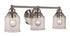 Trans Globe Agoura 3 Light Shaded Vanity Wall Light Model: 22063 BN