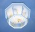 Trans Globe Angelus 4 Light Beveled Glass Outdoor Flush Model: 4907 BG