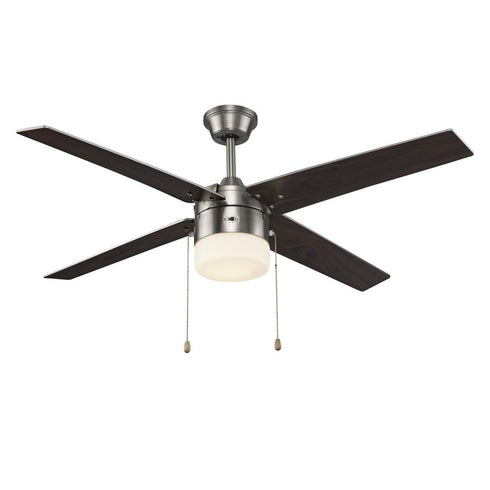 Trans Globe Arden 48 Inch LED FAN 4 BLADES BN 2 Inch ROD in Brushed Nickel Finish Model: F-1033 BN