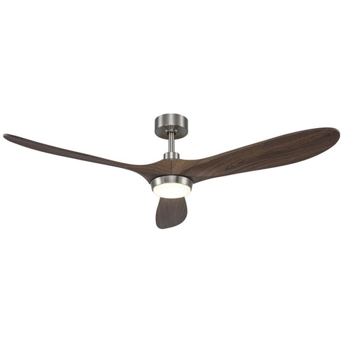 Trans Globe Arden 60 Inch LED FAN 3 BLADE WINDMILL BN in Brushed Nickel Finish Model: F-1036 BN