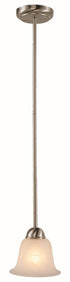 Trans Globe Aspen 1 Light MINI PENDANT MRBLZD GLS in Brushed Nickel Finish Model: 9282 BN