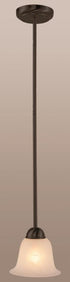 Trans Globe Aspen 1 Light MINI PENDANT MRBLZD GLS in Brushed Nickel Finish Model: 9282 BN