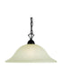 Trans Globe Aspen 1 Light PENDANT DOWN MBZD GLS in Brushed Nickel Finish Model: 9283 BN